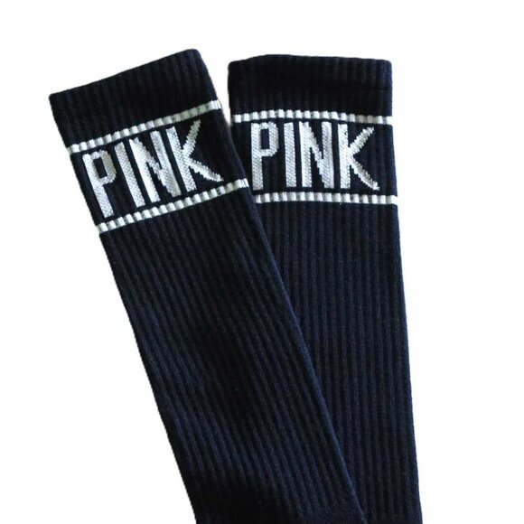 Victoria's Secret PINK Over The Calf Dark Blue NWOT OS Fits Most - Picture 5 of 7